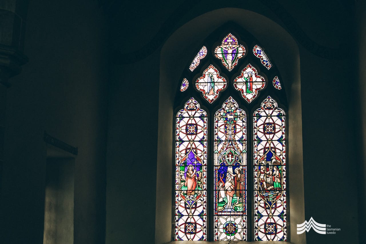 Buckland Church Tasmania stained glass window